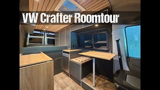 VW Crafter Ausbau die komplette Roomtour durch den Van [upl. by Hunger]