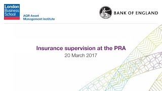 Insurance supervision at the PRA [upl. by Ydissahc877]