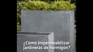 IMPERMEABILIZA JARDINERAS DE HORMIGÓN  Sika Igol2 Acqua [upl. by Vilberg]