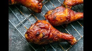 Crunchy Baked BBQ Chicken Drumsticks [upl. by Ballinger]