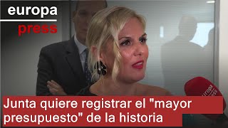 Junta quiere registrar el próximo 16 de octubre el quotmayor presupuestoquot de historia en la región [upl. by Ecirehs]