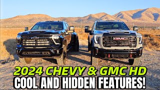 Cool And Hidden Features On 2024 Chevy Silverado 3500 amp GMC Sierra 2500 HD [upl. by Eceer]