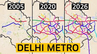 How Delhi Metro Became Indias Largest Metro Network [upl. by Jordon]