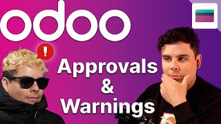 Approvals amp Warnings  Odoo Purchase [upl. by Ealasaid]