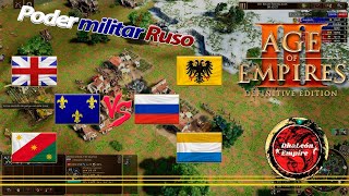 Age Of Empire 3 DE  SemiFF Ruso  combo de strelet y oprichnick ⚔️🇷🇺🇷🇺 [upl. by Eelrahc33]