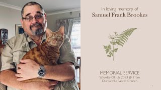 Samuel Frank Brookes Memorial Service [upl. by Bray]