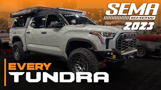 All The 2024 NEW Toyota Tundras at SEMA 2023 Overland 1794s Custom TRD Pros amp MORE [upl. by Gnol]