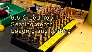 65 Creedmoor How to Determine Seating Depth Loading and Testing [upl. by Gnouv]