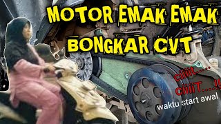 MIO star awal bunyi berdecit  GARAP CVT mio emakemak [upl. by Shaylah]