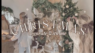 Christmas Decorate With Me 2024  Kitchen Entryway Bedroom amp Dining Room [upl. by Leik]