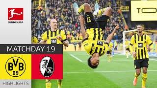 Haller amp Dortmund Celebrate 5 Goals vs SCF  BVB  SC Freiburg  Highlights  Bundesliga 202223 [upl. by Annauj]