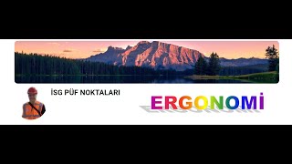 30 ERGONOMİ Dr Tevfik ÜNALDI [upl. by Coyle]