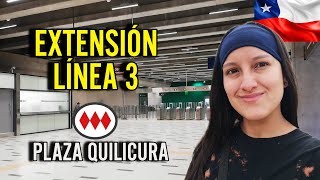 EXTENSIÓN LÍNEA 3 DEL METRO DE SANTIAGO 🇨🇱 En MICRO VS METRO desde QUILICURA al CENTRO 🤔 [upl. by Naot672]