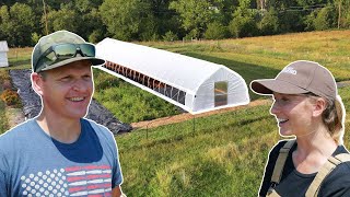 We built a High Tunnel Greenhouse Growing Food All YEAR [upl. by Golding]