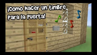 YA NO SIRVE ¡Como Hacer Un Timbre Para Tu Puerta Minecraft Xbox 360 PS3 [upl. by Amesari]