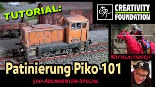 TUTORIAL Patinierung Piko Lok 101 altern  Mittelaltermarkt 2016 Burg Neuhaus kunstmichiworld 054 [upl. by Jeavons]