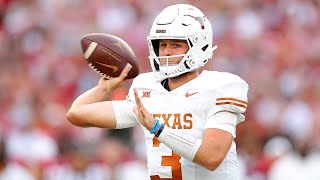 Quinn Ewers Throws 3 TDs in Texas Upset Win vs Alabama [upl. by Paine]