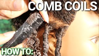 How to do Comb Coils  Styling Natural Hair [upl. by Nwahsid]