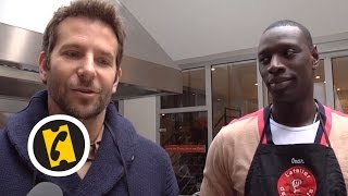 En cuisine avec Bradley Cooper et Omar Sy  A Vif   2015 [upl. by Enoval]