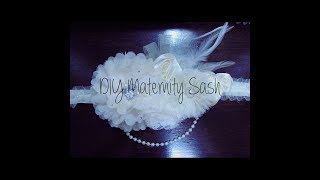 DIY Maternity Sash Tutorial [upl. by Beasley552]