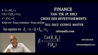 CHOIX DES INVESTISSEMENTS VAN TIR IP DRCI DCG DSCG [upl. by Seiden]