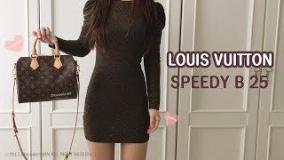 LOUIS VUITTON Review  Speedy B 25 Monogram [upl. by Ephram446]