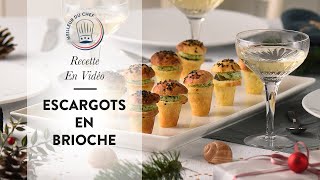 RECETTE de NOËL pour lApéritif  les Escargots en Brioche [upl. by Nolitta]