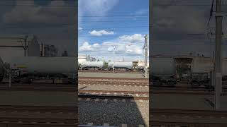 Romanian Rail Tank Train Pushed by Electric Locomotive [upl. by Sturdivant]