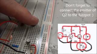 Fuzzface Distortion Pedal Built on Breadboard [upl. by Ennaylil]