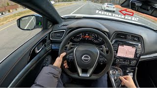 2023 Nissan Maxima SR  POV Test Drive  060 [upl. by Alvita]