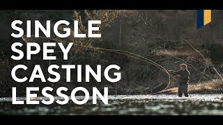 Fly Fishing Lesson  How to Single Spey Cast [upl. by Tserrof]