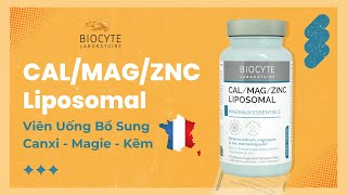 Viên uống bổ sung Canxi  Magie  Kẽm Liposomal [upl. by Sladen]