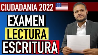 CIUDADANIA AMERICANA 2022  EXAMEN DE LECTURA Y ESCRITURA [upl. by Winnah403]