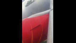 Nacelle Strakes Vortex Flow Visualization Over Boeing 777300 ER Engine and Wing During Take Off [upl. by Sixla864]