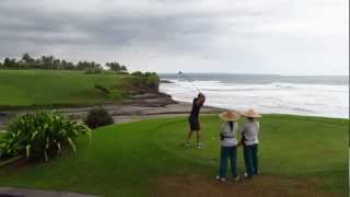 Nirwana Golf Course Bali  Location Rebel [upl. by Elynad400]