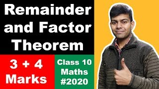 Remainder and Factor Theorem Class 10  ICSE CBSE NCERT [upl. by Selden]