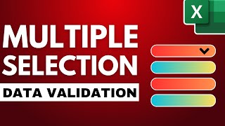 How to Create A MULTISELECT DropDown List in Excel [upl. by Dione781]