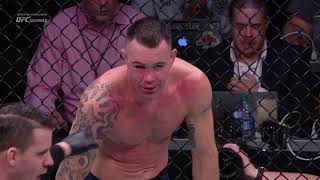 Colby Covington taking Round 4 from Usman after breaking his jaw [upl. by Catharina131]