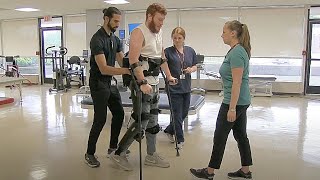 ReWalk exoskeleton therapy at Helen Hayes Hospital [upl. by Clie]