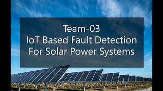 IoT based fault detection for solar power systems Simulation Part A [upl. by Yul174]