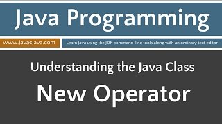 Learn Java Programming  The New Operator Tutorial [upl. by Dlared]