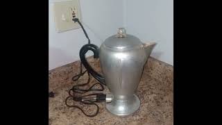 Testing a Mid Century Vitality Aluminum Coffee Percolator [upl. by Ogu10]