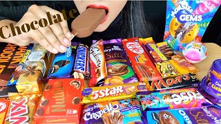 ASMREATING CHOCOLATE CHOCOLATE PARTY DAIRYMILK CRISPELLOMAGNUM TRUFFLE DARKCHOCOLATEFOOD VIDEOS [upl. by Cordy]