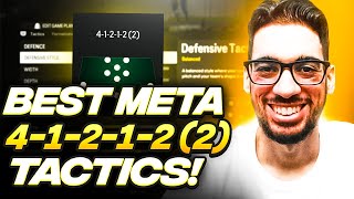 THE BEST META 412122 FORMATION amp CUSTOM TACTICS FOR EAFC 24 ULTIMATE TEAM [upl. by Aihsenod636]