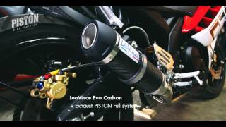 Yamaha R15  Exhaust Carbon full system Sound [upl. by Flowers798]