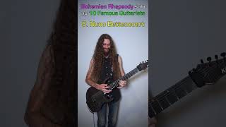 Bohemian Rhapsody solo as 10 Famous Guitarists queen [upl. by Siul]