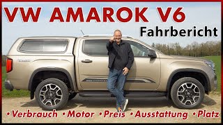 VW Amarok 30 l V6 PanAmericana  Besser als Ford Ranger Probefahrt Motor Test Review Deutsch 2024 [upl. by Lenna]