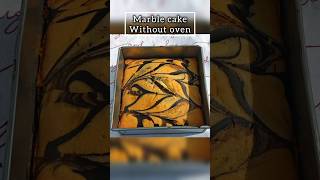 Marble cake recipe without oven 🤤 shorts baking cakemarblecakewithoutoven [upl. by Esenwahs714]