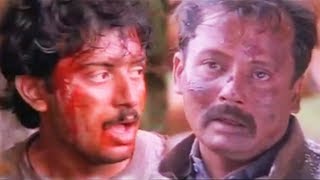 ROJA Climax scene of Arvind Swamy as patriotic save his life from Terrorist Liaqat Pankaj Kapur [upl. by Cyd945]