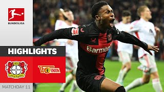 Bayer 04 Leverkusen  Union Berlin 40  Highlights  Matchday 11 – Bundesliga 202324 [upl. by Dnalel613]